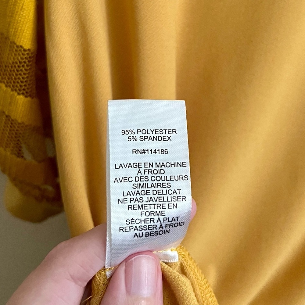 Mustard Yellow Women's Top - Picture 6 of 7